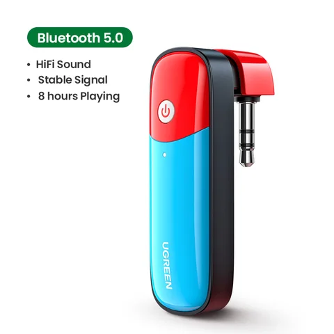 Bluetooth 5.0 Transmitter 3.5mm Audio Adapter Design for Nintendo Switch APTX LL Wireless Transmitter