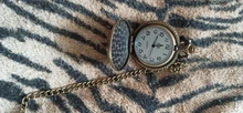 Reloj de bolsillo de cuarzo con esfera Vintage, luminoso, LED, cadena de bronce tallado, tren de vapor, Steampunk, Motor, Retro, FOB, hora