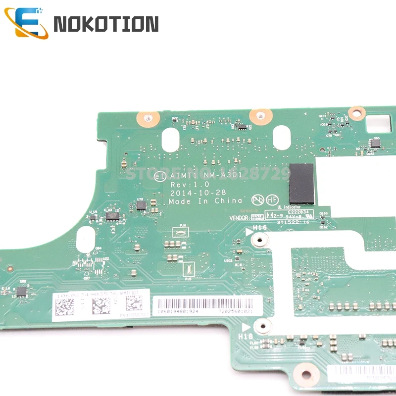 Most effective  NOKOTION For Lenovo ThinkPad T450S Laptop Motherboard FRU 00HT756 AIMT1 NM-A301 Mainboard I7-5600U 