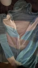 #40 mujeres suéter Casual de manga larga de retazos con capucha suéter chaqueta de ocio de otoño Женские Свитера