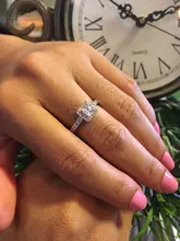 Anillo de amor de Zircón hueco para mujer, sortija de amor con nudo de lazo Chapado en plata para Dedo de árbol para pareja, joyería de compromiso para boda