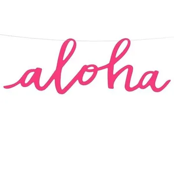

ALOHA Garland for birthday party decoration, communes, anniversaries, children
