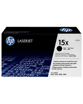 

Toner cartridge original LaserJet 15X high capacity Black for Laserjet serials 1000, 1005, 1200, 1220, 3300 and 3380
