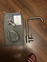 Frap-grifo de fregadero de cocina de acero inoxidable, rociador con pintura en aerosol negra, mezclador de agua fría y caliente de un solo Mango, Y40001/3