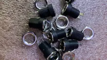 10 Uds. Fuente de alimentación de CC conector de montaje en Panel hembra 2-Pin 5,5X2,1mm adaptador de enchufe 2 tipos de terminales 3A 12v