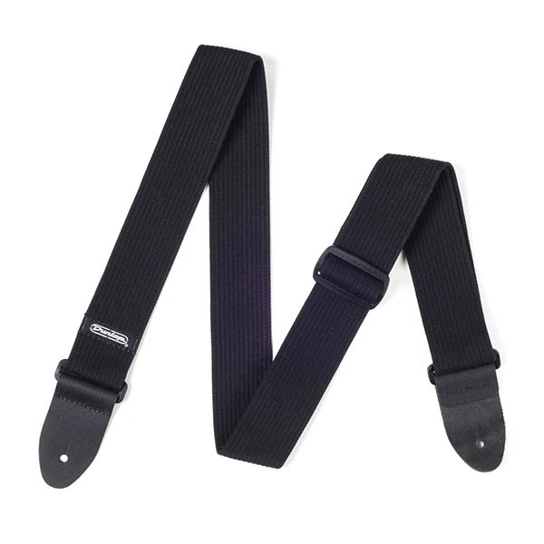 D27-01BK Ribbed Ремень для гитары, хлопок, черный, Dunlop