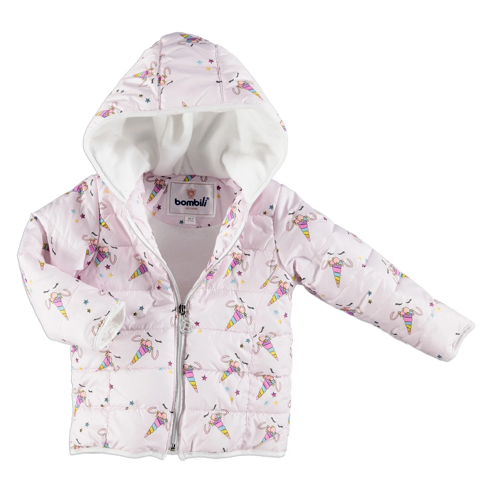  ebebek Bombili Winter Unicorn Baby Girl Fleece Coat