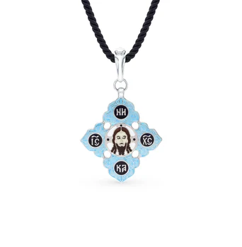 

Silver Pendant with enamel sunlight