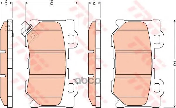 Колодки Тормозные Infiniti Fx35/37/50 08-/Gs35/37/25 06- Задние Trw/Lucas Gdb3515 TRW/Lucas арт. GDB3515