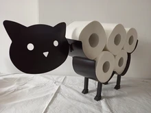 Portarrollos de papel higiénico para baño, accesorios de cocina, estante de almacenamiento de pañuelos, rollo de hierro fundido, soporte de baño