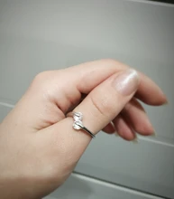 DIEERLAN-Anillos de cristal de Plata de Ley 925 para mujer y hombre, Anillos de dedo abierto grande, regalos fiesta Anillos