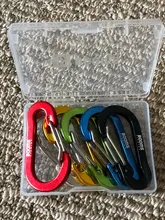 Booms Fishing CC1-ganchos de mosquetón pequeños de acero, accesorios de pesca multiherramienta para acampar al aire libre, 6 uds.