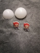 2020 Anime nuevo a tiempo completo-Huntter personajes Kawaii dibujos animados artesanía de resina epoxi joyería pendientes de regalos