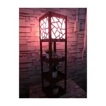 Современный торшер с полкой, сделанный в Турции, коричневый, из цельного дерева, светильник-подставка, лампадер, офисный, кухонный, для гостиной