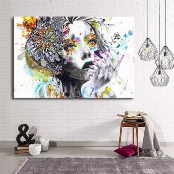 

Floral Women Canvas Table