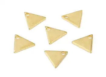 

Brass Triangle Charms - Raw Brass Mini Triangle Earrings and Pendant - Brass Triangle Necklace - 50Pcs/Lot - 8.45x7x1mm - PP2810