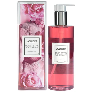 

Liquid soap Voluspa-ice cream with rose petals
