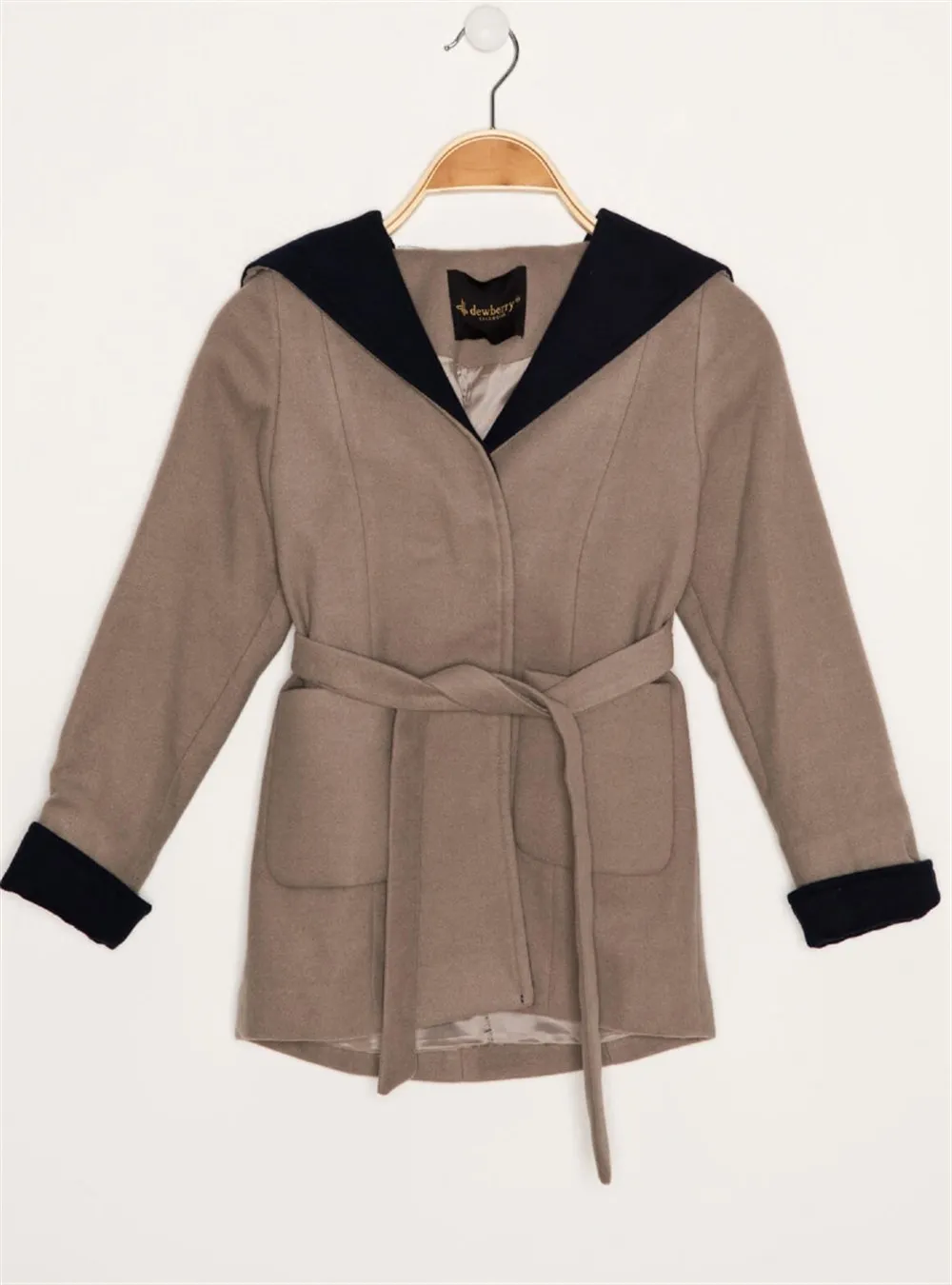 Z8002 DEWBERRY GIRL OVERCOAT -BEIGE |