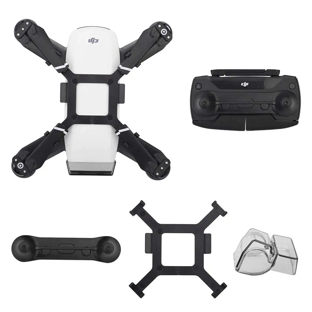 

3packs Accessories for DJI Spark,Gimbal Holder Camera Lens Cover Cap,Propeller Mount Bracket and Joystick Guard Protector