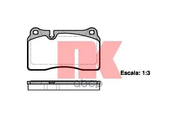 Колодки Тормозные Volkswagen Touareg 02- Передние Nk 224788 Nk арт. 224788
