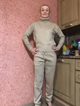 Suit Pant Knitted MVGIRLRU Sweater Winter Womens Warm Wool Soft Pullover