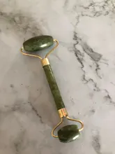 Rodillo de cristal Estiramiento Facial para masaje Facial, rodillo de Jade relajante, piedra Natural de cuarzo rosa, herramienta para la piel