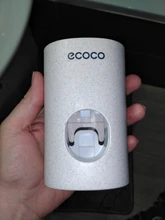 Toothpaste-Dispenser Bathroom ECOCO Automatic Wall-Mounted Dust-Proof for Wheat-Straw