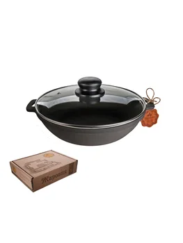 

Roaster cast iron cast т1011с3 200x40 cm with glass lid