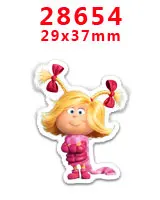 30 шт мультяшный персонаж плоское украшение из смолы PR 27896 - Цвет: 28654