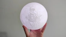 Night-Light Moon-Lamp Gift Photo-Customized 3d-Printing Rechargeable Personality 