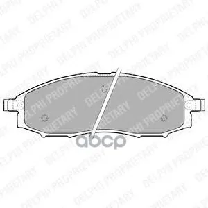 Колодки Передние Nissan Murano(Z50), Pathfinder(R51) Lp1772 Delphi арт. LP1772