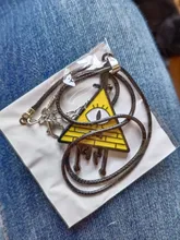 Dongsheng. Bill Cipher collar Boss colgante gargantilla de Cosplay collar hombres joyería de las mujeres-30