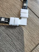 Tira de luces led rgb, GRN-FLASHING en forma de L, 10mm, 4 pines, conector RGB LED, para codo de conexión, ángulo recto, 10mm, 5050, 2835/3528