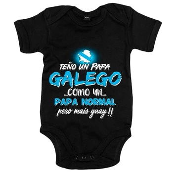 

Baby bodysuit dye to dad Galego as to dad normal but mais cool