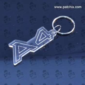 

AUDI A4 keychain Schlüsselring, portachiavi, laser cut size: 55x25x3mm