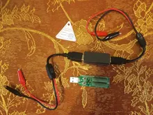 Probador USB U96, voltímetro Digital de CC, amperímetro, cargador tipo batería externa, indicador, medidor de corriente de voltaje, detector + carga + cocodrilo