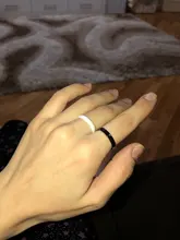 Anillos de cerámica de 3MM para mujer y hombre, joyería de cerámica saludable con superficie lisa de corte, diseño Simple, regalos del anillo