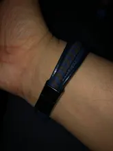 ZOSHI-Pulseras de cuero coloridas trenzadas para hombre, brazalete Heren, pulseras de cuero genuino a la moda con hebilla magnética