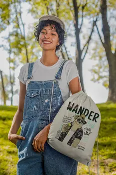 

Angemiel Bag Wander Holiday-Makers Bear Cloth Backpack