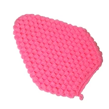 Папули ручной вязки банное волокно розовый