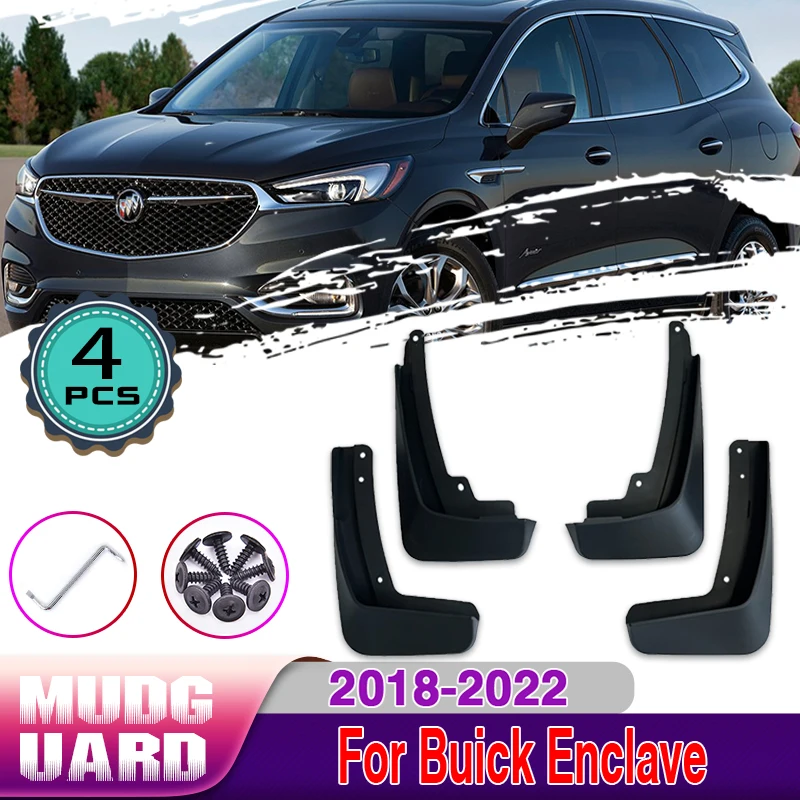 

Car Mudguards For Buick Enclave Avenir 2018~2022 Auto Front Rear Wheels Splash Mud Guards Mudflap Mudguard Car Accessories 2019