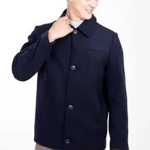 Kigili Menswear Autumn-Winter Warm Casual Overcoat High Quality Wool Coats Made in Turkey Essentials Men's Wool Blend jacket