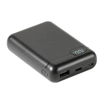 

External Battery vivanco 60081 - 10000 mah-lcd Display-cord connectors usb-a / microusb / usb Type-C