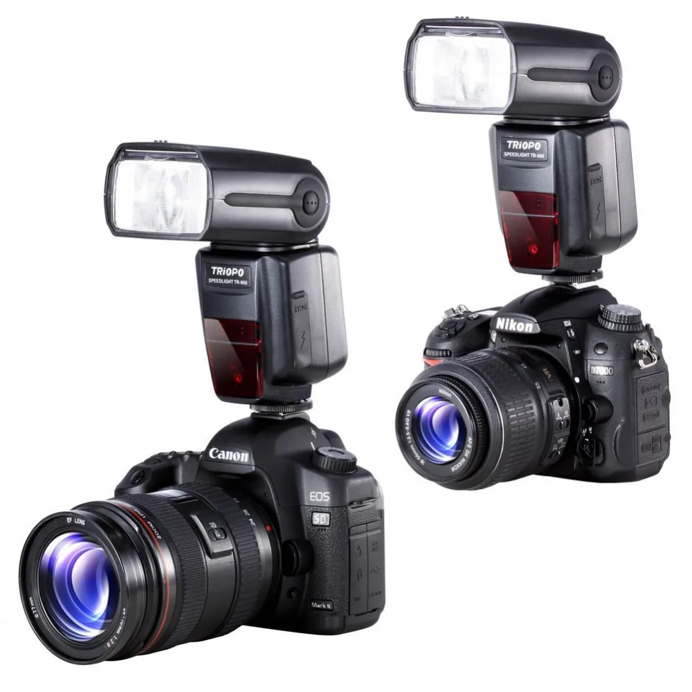 TRIOPO TR-988 профессиональная скорость lite ttl вспышка с высокой скоростью синхронизации для Canon 5D 1200D Nikon d5300 d200 d3400 d3100 DSLR камер