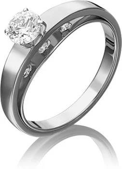 

Yuz platinum ring with Swarovski crystals in white gold