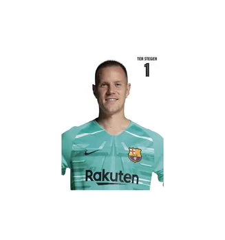 

POSTAL FC BARCELONA 2019/2020 TER STEGEN BUSTO