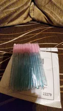Cepillo cosmético para pestañas 50 uds, varitas de rímel de cristal, aplicador de pestañas con diamantes, brochas de maquillaje desechables