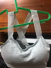 Sujetador cruzado de yoga para mujer, sostén deportivo con push-up, top acolchado a prueba de golpes, transpirable para entrenamiento de gimnasio