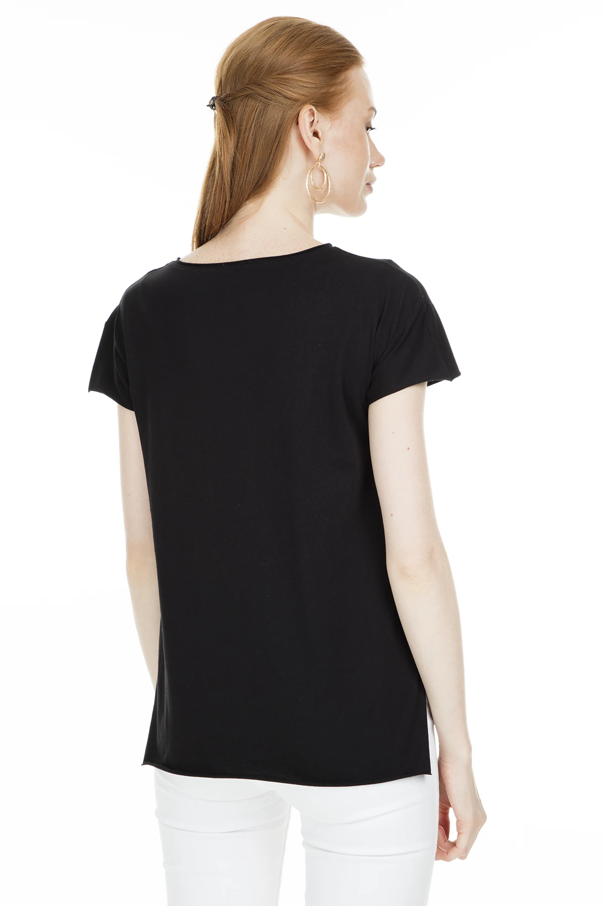 Lela Tek Pockets V шеи футболки женские t shhilrt 513915