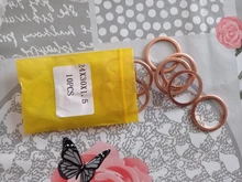 Gasket-Ring Sealing-Washer Flat-Seal Copper-Crush Brass M4 M16 DIN7603 M5 M8 Red M26